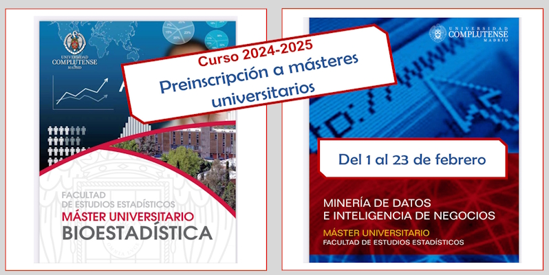 Preinscripción a Másteres Universitarios 2024-2025
