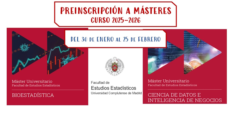 Preinscripción a Másteres Universitarios 2025-2026