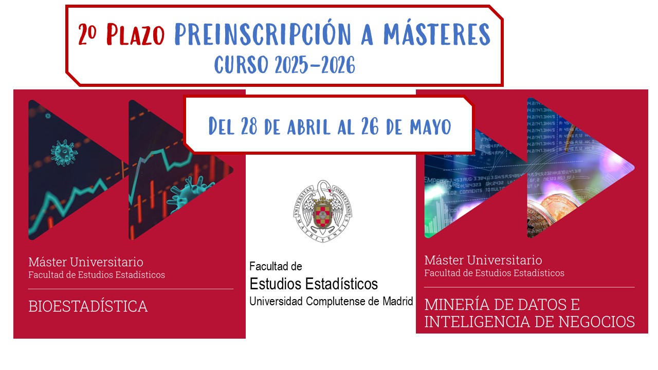 Preinscripción a Másteres Universitarios 2025-2026